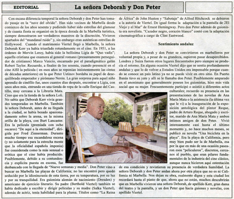 La Tribuna Peter VIertel